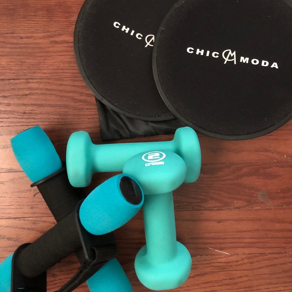 Hand Weights + Gliders Set | Barre, Pilates, Yoga